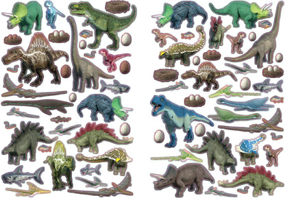 Моя книга наклеек. Dinosaures (jusqu'à 300 autocollants)