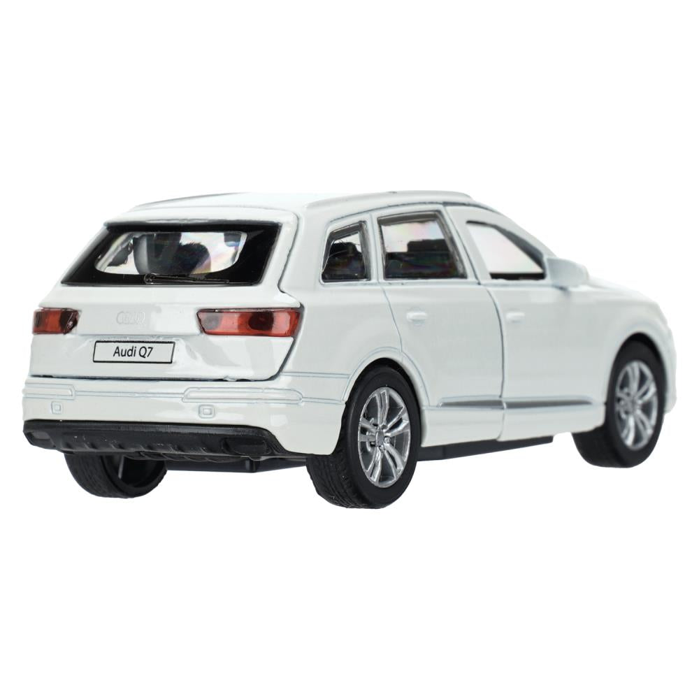 Машина металл AUDI Q7 длина 12 см, двер, багаж, инер, белый, кор. Технопарк в кор.2*36шт