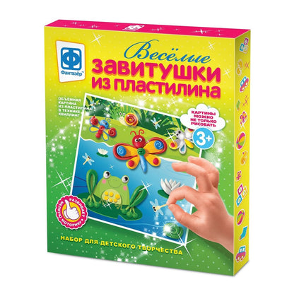 ВЕСЕЛЫЕ ЗАВИТУШКИ ИЗ ПЛАСТИЛИНА НАБОР №4 в кор.40шт