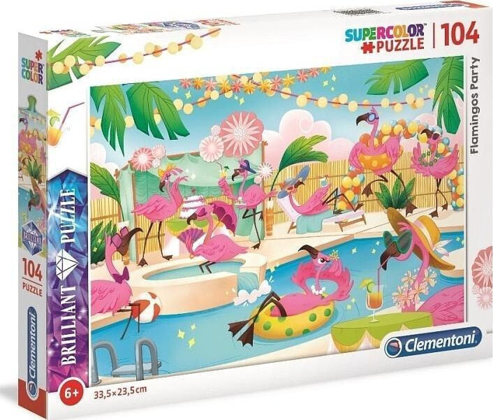 Clementoni. Пазл 104 арт.20151 "Вечеринка у фламинго"