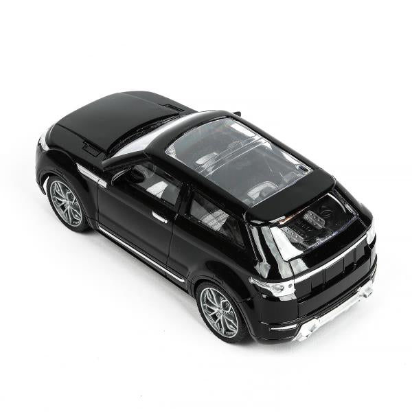 Машина р/у LAND ROVER range rover 24 см, черный, кор Технопарк в кор.2*12шт