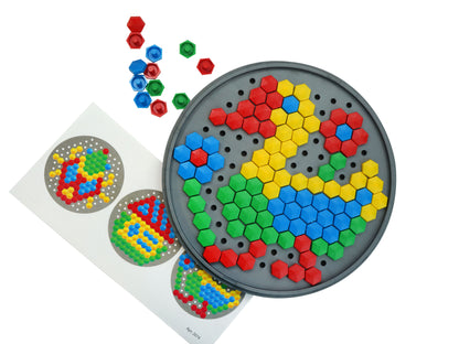 МОЗАИКА ШЕСТИГРАННАЯ 100 ЭЛ (КРУГЛАЯ ПЛАСТ.КОРОБКА) в кор.18шт