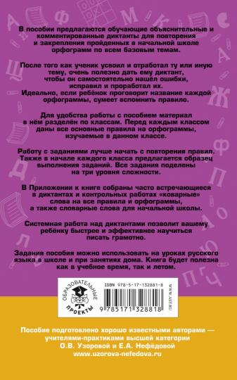 Русский язык. Напиши диктант и найди ошибки. Три уровня сложности. 1-4 классы