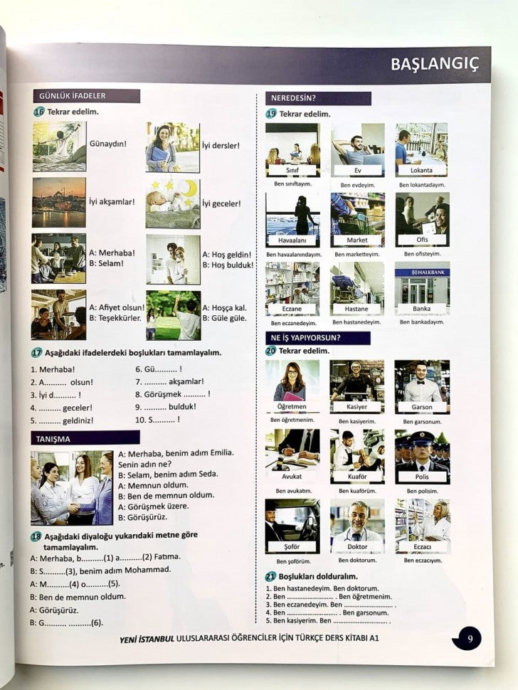 Yeni Istanbul A1 (Ders Kitabi & Calisma Kitabi)