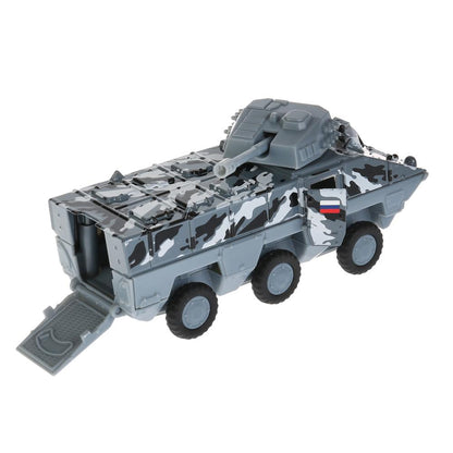 МОДЕЛЬ "ТЕХНОПАРК" МЕТАЛЛ. ИНЕРЦ. БТР ТАЙФУН СЕР.КАМУФ. 15СМ, БАШНЯ ВРАЩ. 360ГР. КОР. dans le cor.2*24шт