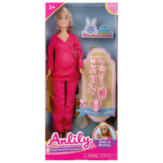 Кукла беременная с аксесс. 99243 в кор. в кор.2*36шт