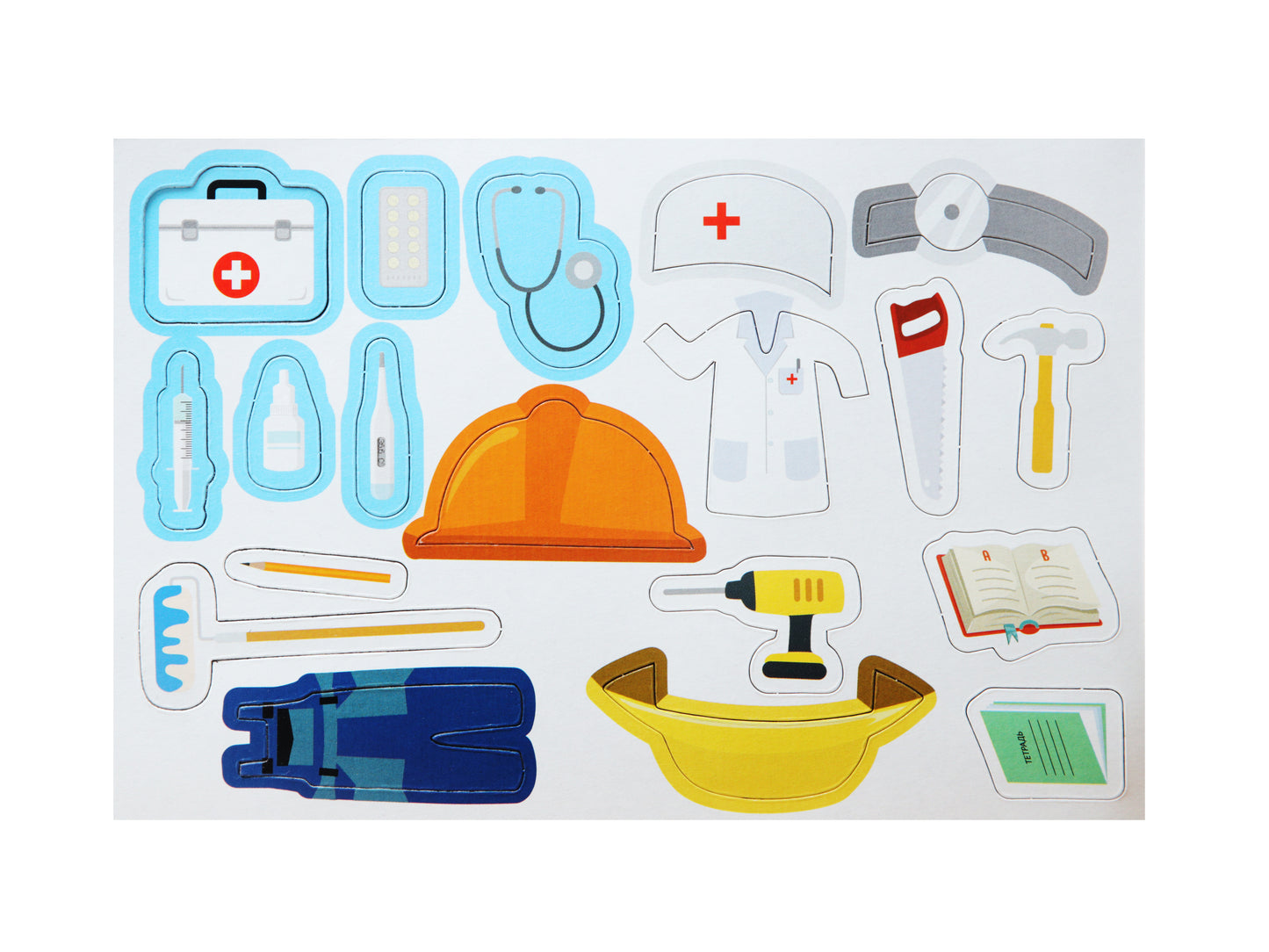 Игра магнитная "Одевашки. Профессии". Серия Магнитные истории арт.04112