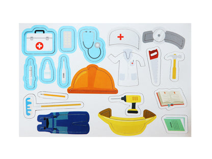 Игра магнитная "Одевашки. Профессии". Серия Магнитные истории арт.04112