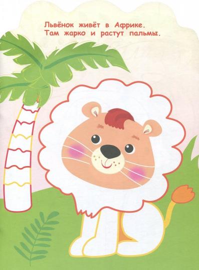 Раскраска для самых маленьких. Львенок