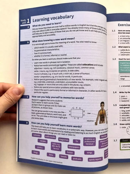 Anglais, vocabulaire et utilisation, livre numérique (4e édition) + réponses + livre numérique enrichi