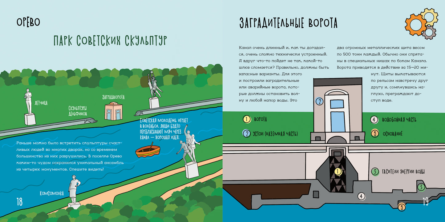 Le canal de Moscou. Детский путеводитель. À Moscou et dans la région de Moscou. Кн. 2