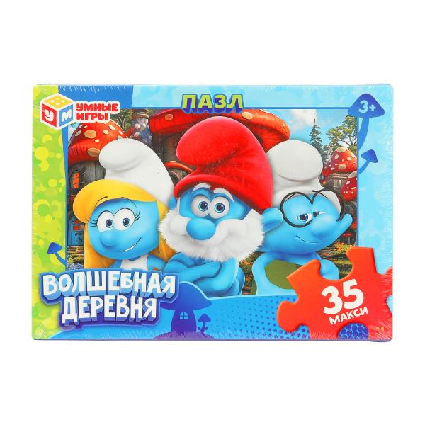 Волшебная деревня. Пазлы в коробке 35 détails МАКСИ. 180х127х35 mm. Умные игры. dans кор.24шт