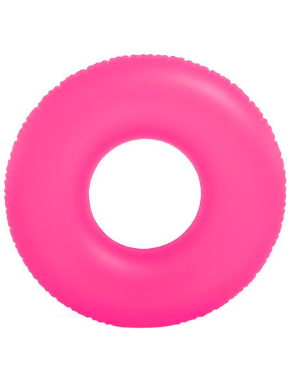 Круг надувной INTEX "Neon Frost Tube" (Неоновый холодный), от 9 лет, 3 вида в ассортименте, 91 см