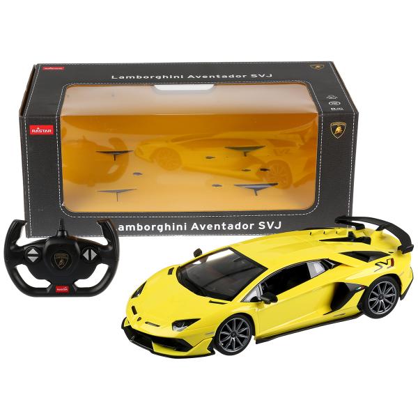 La machine de la Lamborghini Aventador SVJ 1:14, avec sa couleur, est dans l'assortiment. dans le cor. Rastar en cor.6шт