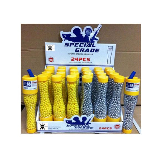 Пульки (п) (700шт) цвет в ассорт. JDU в тубе, в дисплее уп-24шт в кор.9уп