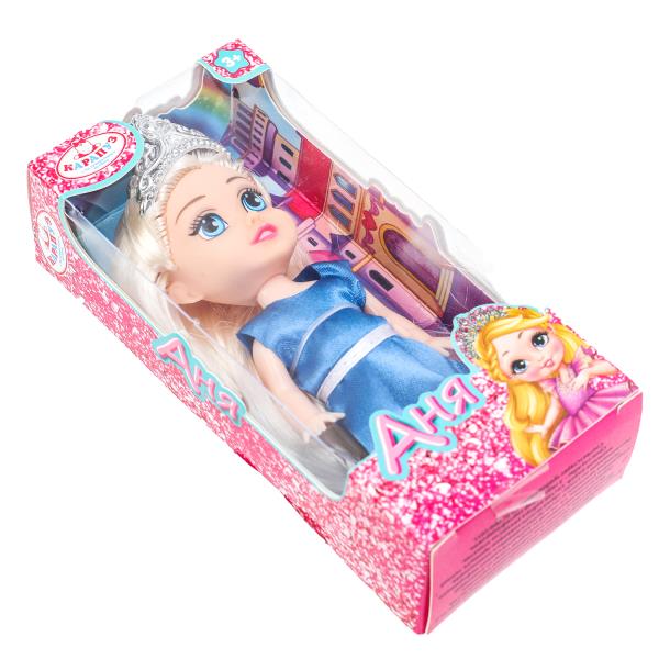Кукла Анечка 12 см, акс, кор КАРАПУЗ в кор.2*240шт
