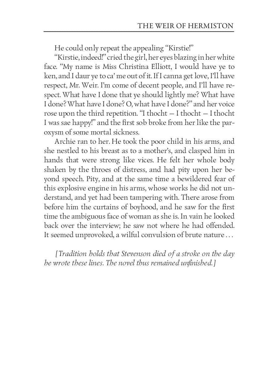 Barrage d'Hermiston = Уир Гермистон: на англ.яз. Stevenson RL