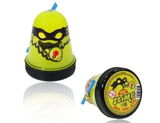 Le jeu ТМ "Slime "Ninja" art.S130-19 est en temps réel, jaune, 130 g. "Bois de Noël"