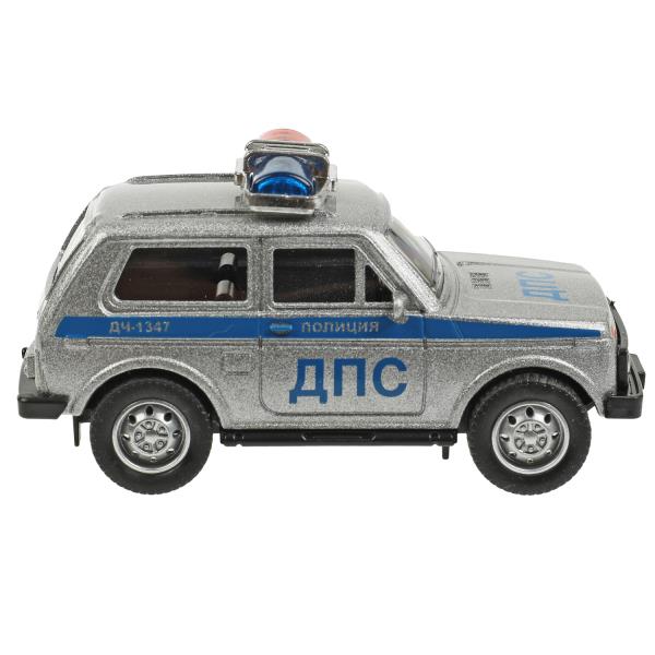 Machine en métal LADA ПОЛИЦИЯ 10 см, инерция, кор. Parc technologique dans le cor.2*96шт