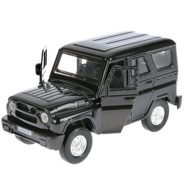 HUNTER-BK 267184 ТМ Технопарк. Машина металл "UAZ HUNTER" 12см, открыв. двери, инерц., ЧЕРНЫЙ в ко