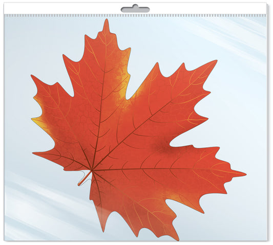 *ФМ1-14215 Плакат ВЫРУБНОЙ А4 В ПАКЕТЕ. Клён красный (УФ-лак)