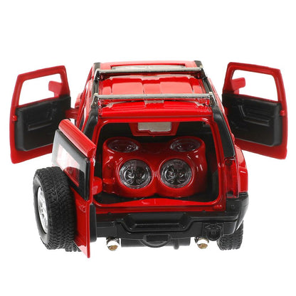 Machine en métal pour camion HUMMER h3, 14,4 cm, double, bagage, inertie, parc technologique, cor.2*24