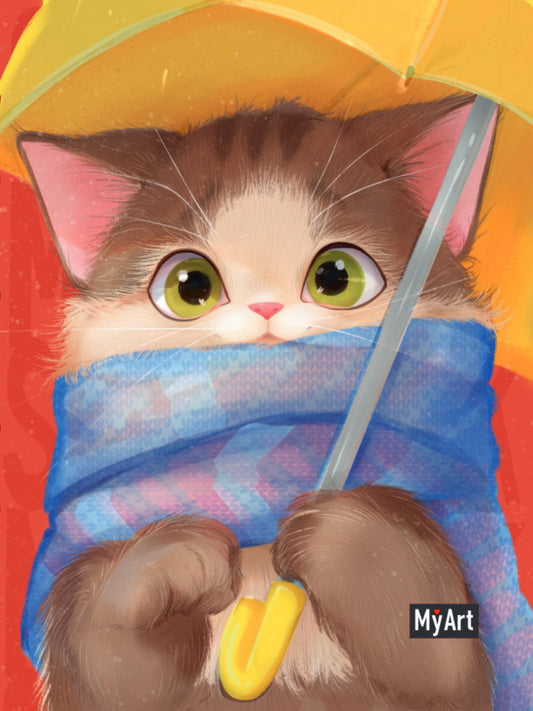 MyArt. MeowBook СКЕТЧБУК. Rain cat