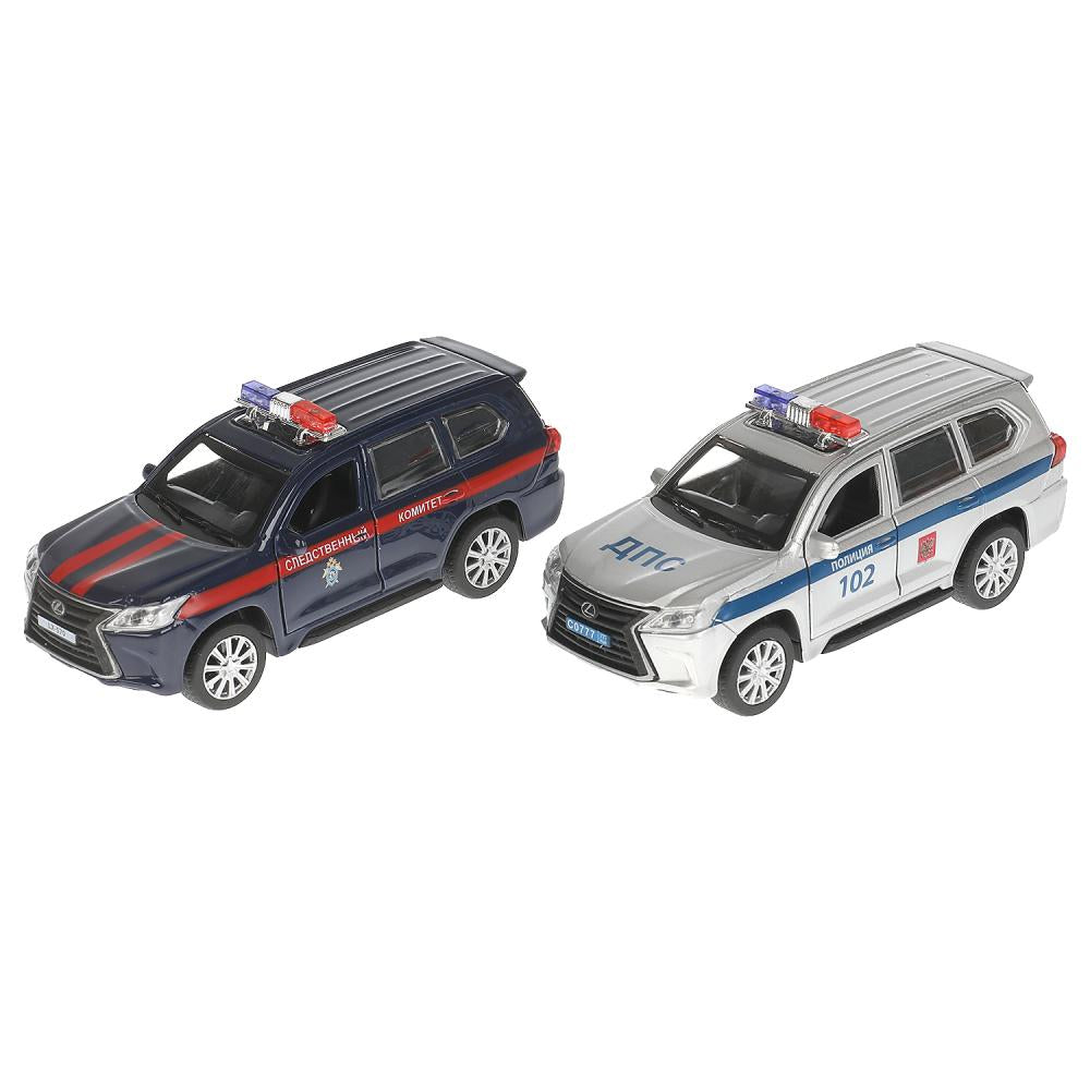 Machine en métal CHEVROLET TAHOE/LEXUS LX570 12 cm, double, bagage, moteur, assortiment. Технопарк уп-12шт в кор.6уп