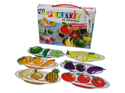 Пластик на липучках "Фрукты и овощи" 10KOR PLASTIC
