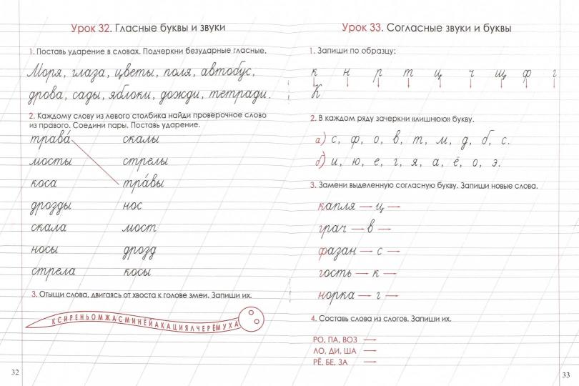 Русский язык. 1 cl. Entraîneur pour les écoles secondaires. /Щавровская.