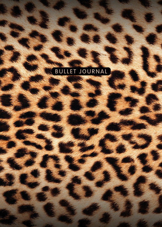 Bloc-notes pour votre travail : Bullet Journal (léopard, 120 c., пружина)