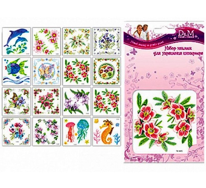 D&amp;M. Autocollants pour céramique art.32305