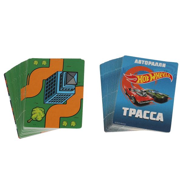 Autorisés HotWheels. Уномания. Коробка с европодвесом. cartes 72шт. 85х62мм. Умные игры в кор.50шт