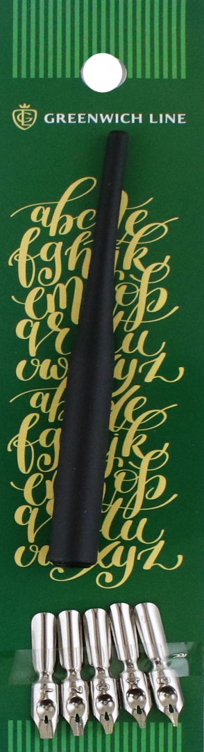 Перья плакатные 5шт.+держатель 251597