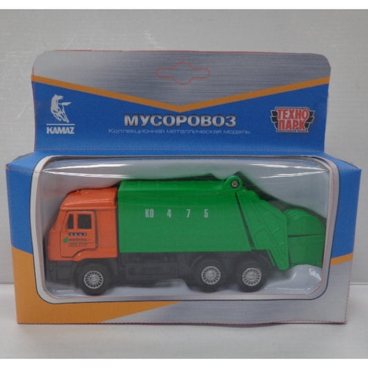 SB-16-25WB 220747 МАШИНА "ТЕХНОПАРК" МЕТАЛЛ. ИНЕРЦ. КАМАЗ. МУСОРОВОЗ 12СМ, ОТКРЫВ. ДВЕРИ В РУСС. К