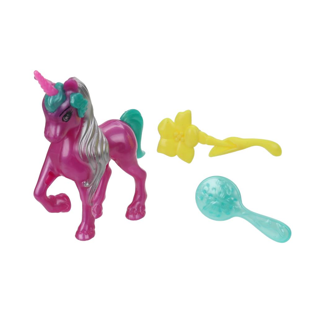 Единорог 10см, plastique, accessoires 2шт Тутти в кор.2*180шт