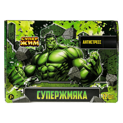 Игрушка жмяка мяч в сетке 6см, цвета в асс., дисплей 12шт Супер Жим уп-12шт в кор.6уп