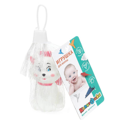 Игрушка пластизоль для ванны кошечка, в сетке КАПИТОШКА в кор.288шт