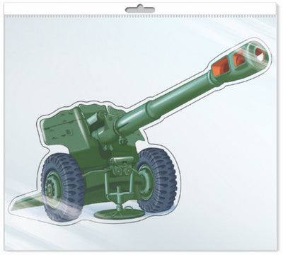 *ФМ1-9357 ПЛАКАТ ВЫРУБНОЙ А4 В ПАКЕТЕ. Пушка (с уф-лаком в индивидивидуальной упаковке с европодвесом и клеевым клапаном)