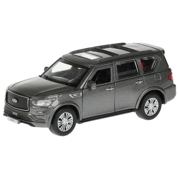 QX80-12-GY 338538 Machine en métal INFINITI QX80, pour 12,5 cm, double, bagage, argent, série, couleur. Technologie