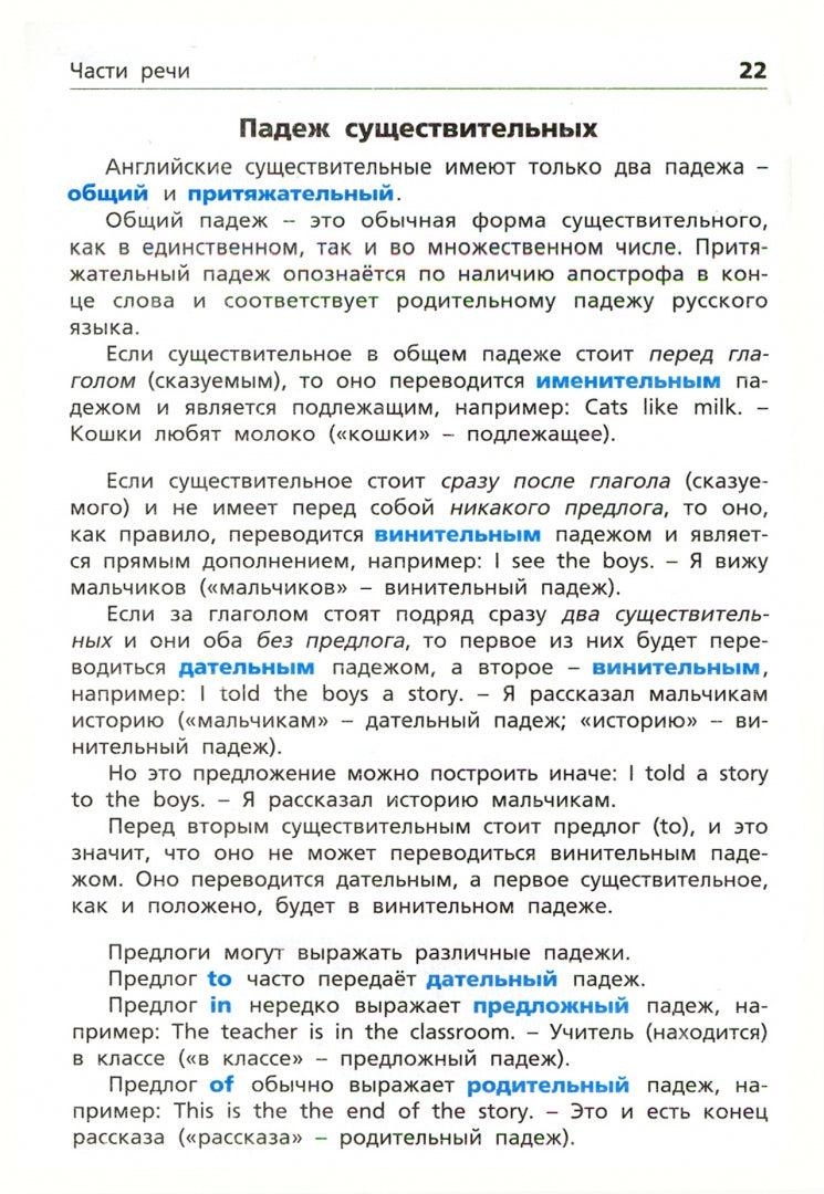 Правила английского языка