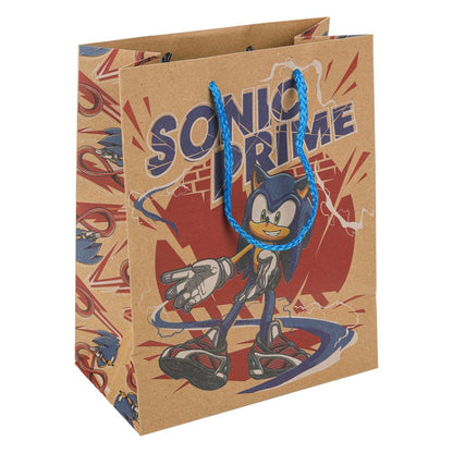 Пакет подарочный крафт Sonic Соник m, 18*23*10 см ЧУДО ПРАЗДНИК в кор.12*12шт