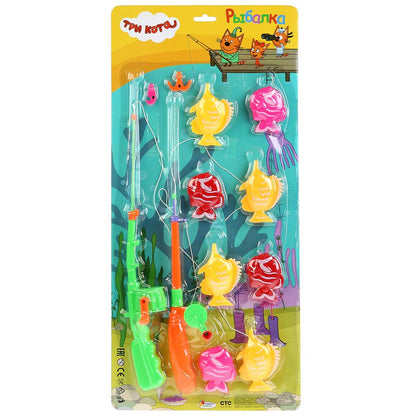 ИГРА РЫБАЛКА ТРИ КОТА "ИГРАЕМ ВМЕСТЕ" ЦВЕТ В АССОРТ. НА БЛИСТЕРЕ (РУСС. УП.) 53*24*2СМ в кор.2*36шт