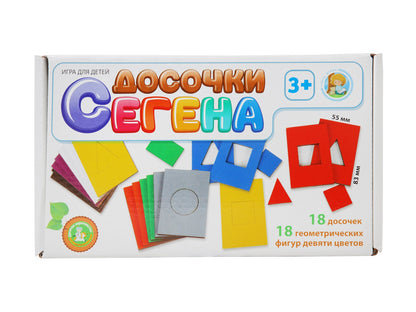 Игра деревянная "Досочки Сегена" в кор.14шт