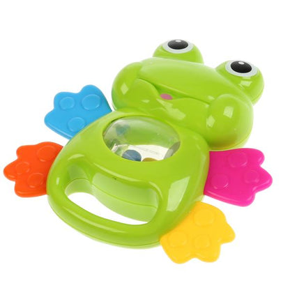 Развивающая игрушка погремушка лягушонок "УМКА", на карт. (русс. уп.) в кор.2*180шт