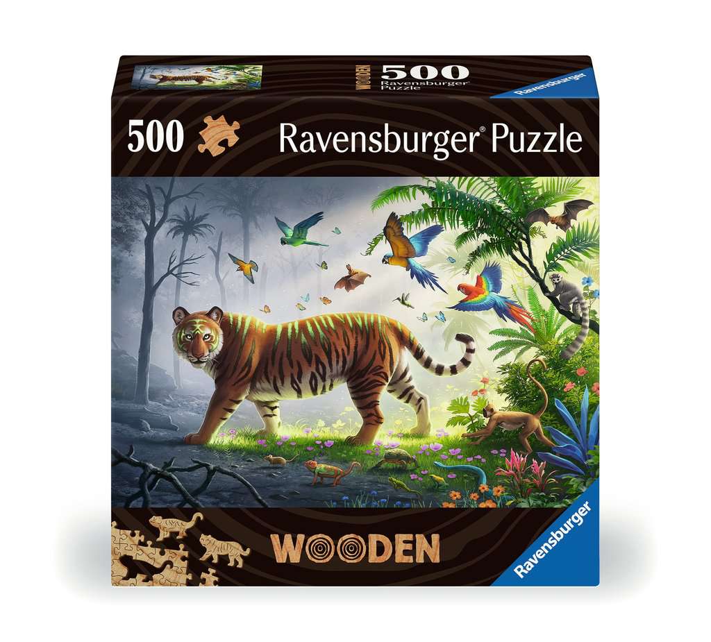 Ravensburger. Пазл дер. 500 арт.17514 "Тигр в джунглях"
