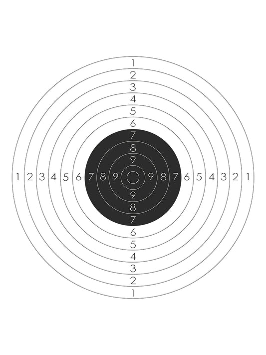 Мишень № 4 спортивная, профессиональная, 55 см. à 55 см., (бумага 100 шт.) /=243049/