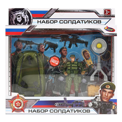 Набор солдатиков с оружием в русс. кор. 25*20*5см Играем вместе в кор.2*36шт