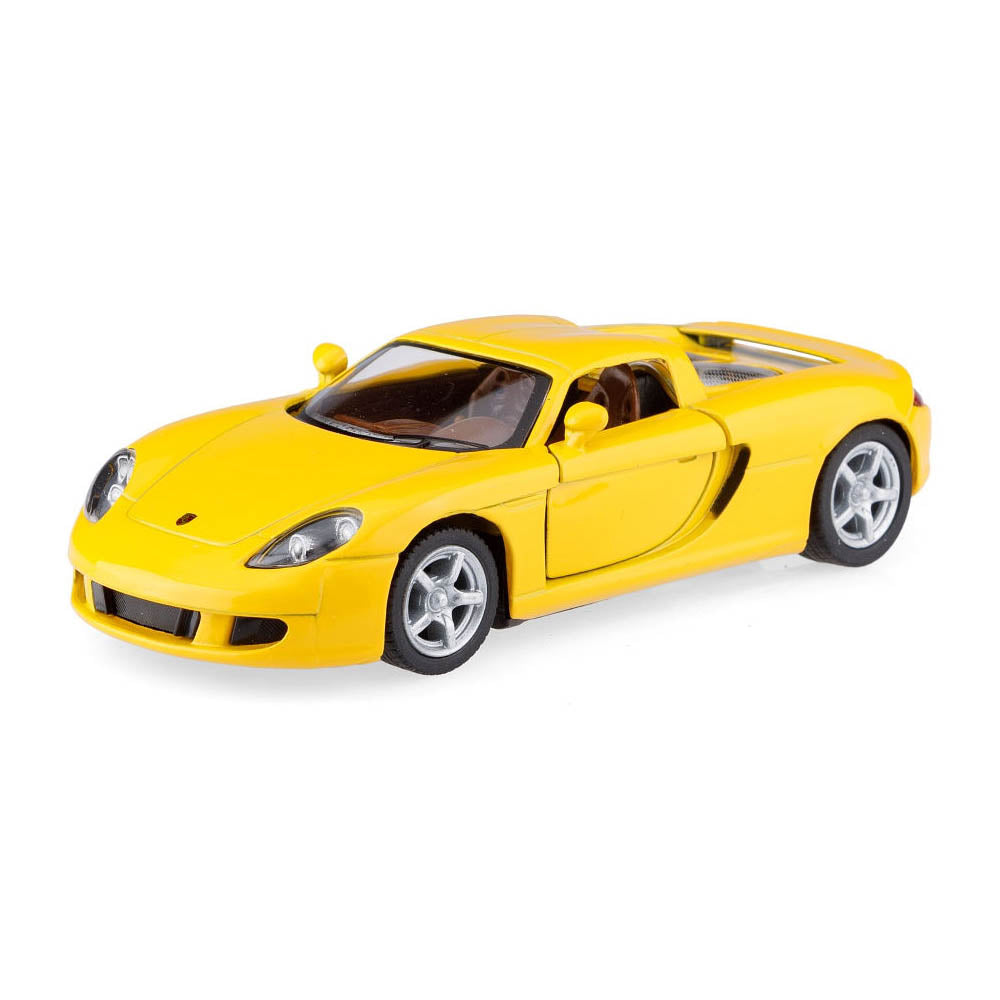 Kinsmart. Модель арт.КТ5081/4 "Porsche Carrera GT" 1:36 (желтая) инерц.