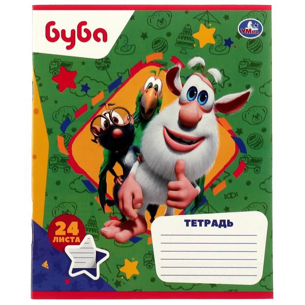 Тетрадь, БУБА 24 листа, линейка, диз1, Умка в кор.160шт